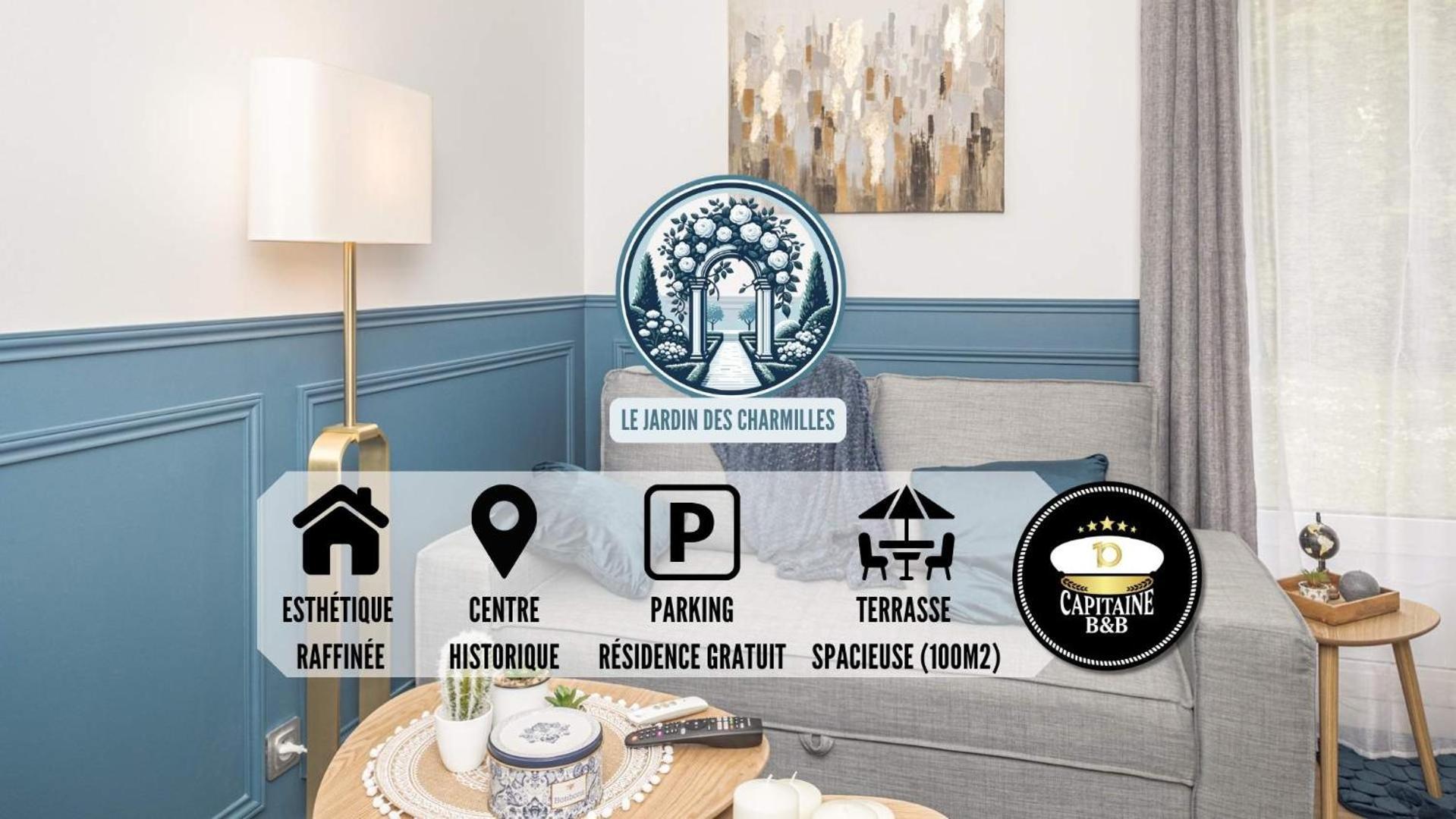 Le Jardin Des Charmilles - Proche Hypercentre Apartment ทรัวส์ ภายนอก รูปภาพ
